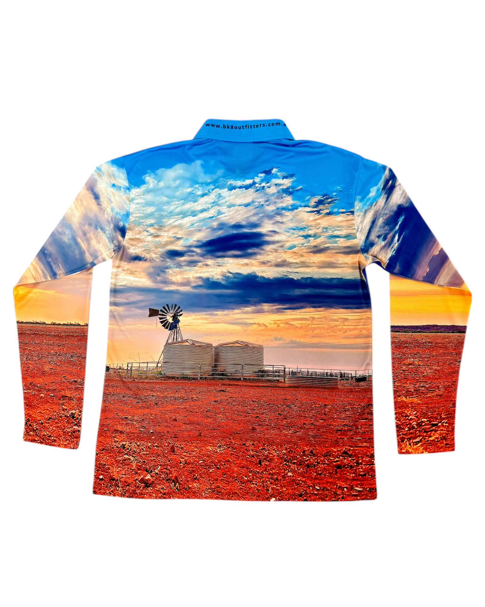 Fishing Shirt LS | Windmill WA | Sunset - Kids