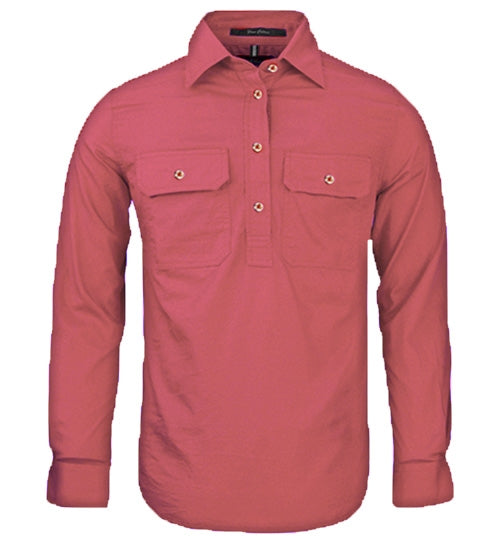 Womens | Shirt LS | Half Button | Pilbara | Canyon